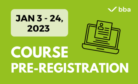 Course Pre-registration for Spring Semester 2022/23 Starts Tuesday, Jan 3, 2023
