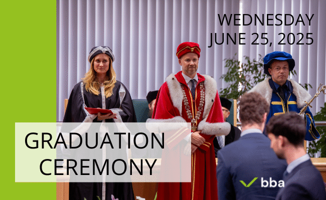 BBA Graduation Ceremony /June 25, 2025, 5:00 pm/