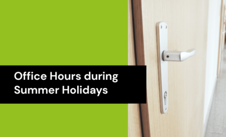 Office Hours during Summer Holidays