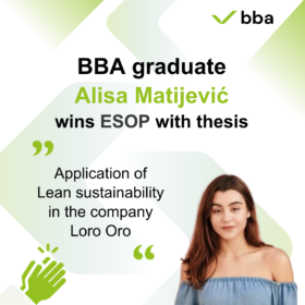BBA Student Alisa Matijević Wins in ESOP Contest