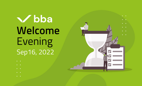 Reminder: BBA Welcome Evening for Newcomer Students /Sep 16, 2022/