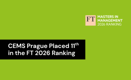 Master Programme CEMS Taught at VSE Reaches Record 11th Place in the FT Ranking