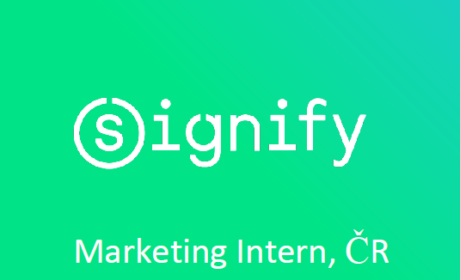 Marketing Intern Position with Signify Open /excellent Czech needed/