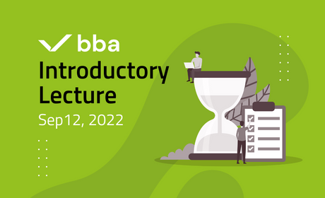 Reminder: BBA Introductory Lecture /Sep 12, 2022/