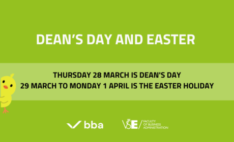 No Classes during Dean’s Day and Easter /March 28 – April 1, 2024/